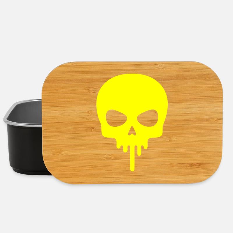 Neonschädel tropft - Lunch Box - Schwarz