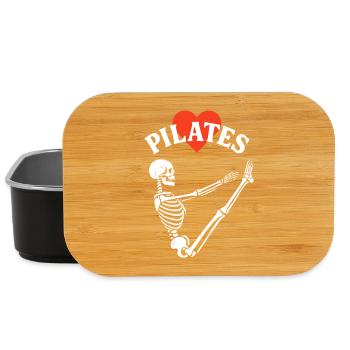 Pilates Skeleton Heart - Lunch Box - black - Front