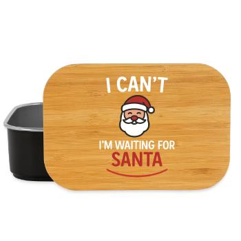 I Can’t – I’m Waiting for Santa - Lunch Box - black - Front