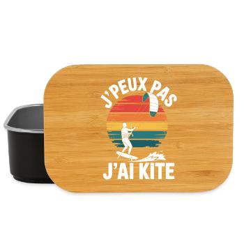 I Can't I Kite Gift Humor - Lunch Box - black - Front