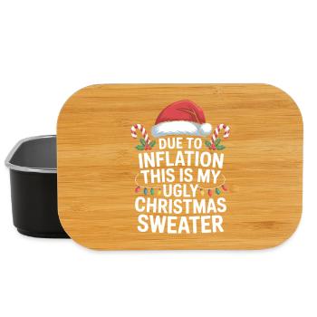 Ugly Christmas Inflation Tee - Lunch Box - black - Front