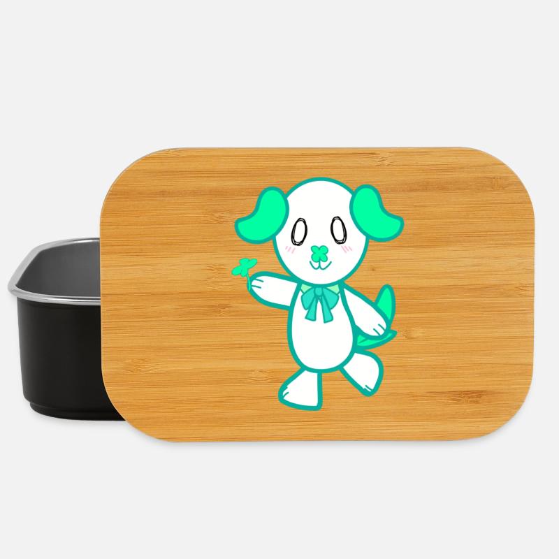 KawaiiDOGGOS - Lucky "Lucky" print - Lunch Box - black