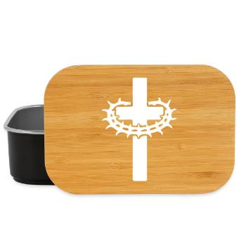 Kreuz Dornenkrone Jesus - Lunch Box - Schwarz - Vorne