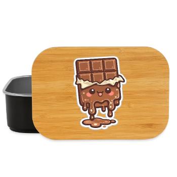 Melting chocolate bar - Lunch Box - black - Front