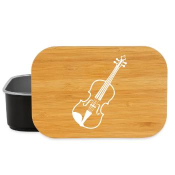 Don musical pour violon et violon - Boîte à goûter - noir - Devant