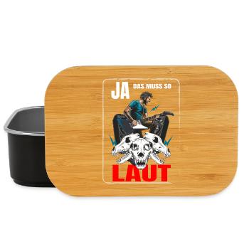 Ja das muss so Laut - Boîte à goûter - noir - Devant