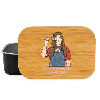 Meine Pinsel sprechen mehr als Worte - Lunch Box - Schwarz - Vorne