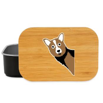 Corgi Cuckoo – Perfect for every dog owner - Lunch Box - black - Front