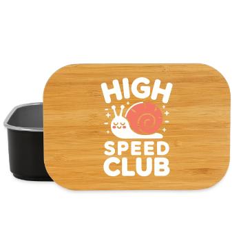 High Speed Club Snail - Lunch Box - black - Front