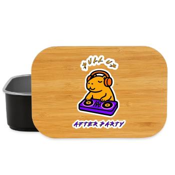 DJ Capybara – Komm nach der Party Neon Chill - Lunch Box - Schwarz - Vorne