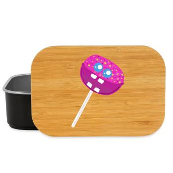 Funny lollipop lollipops kids kid - Lunch Box - black - Front