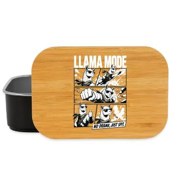 No Drama Llama Comic Vibes - Lunch Box - black - Front