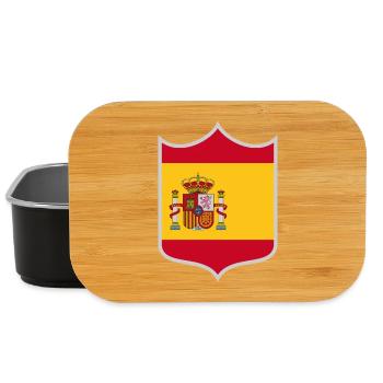 Spanien Flagge Wappen - Lunch Box - Schwarz - Vorne