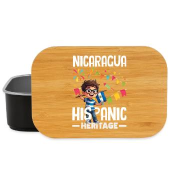 Fierté et Foyer du drapeau du Nicaragua - Boîte à goûter - noir - Devant