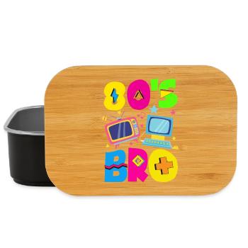 Retro Back to the 80s Vintage Design - Lunch Box - black - Front