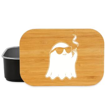 Gespenst Zigarette Sonnenbrille Rauchen Geist - Lunch Box - Schwarz - Vorne