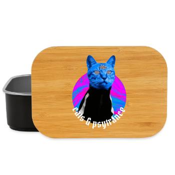 Cats & Psytrance - Rave outfit Psy trance - Lunch Box - black - Front