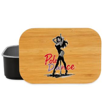 Pole Dance High Heels Silhouette in Black and White - Lunch Box - black - Front