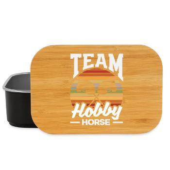 Team Hobby Horse Pferdesport - Lunch Box - Schwarz - Vorne