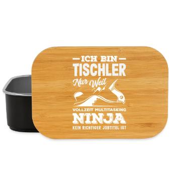 Tischler Multitasking Ninja - Lunch Box - Schwarz - Vorne