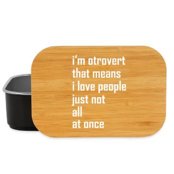 otroverted - Lunch Box - black - Front