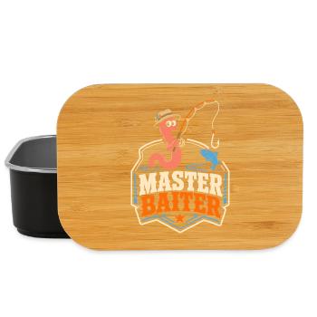Master Baiter Angel-Wortspiel - Lunch Box - Schwarz - Vorne