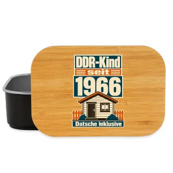 DDR Kind seit 1966, Datsche inklusive Geburtstag - Lunch Box - black - Front