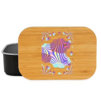 Psychedelic Neon Spiral - Lunch Box - black - Front