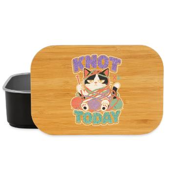 Knot Today Cat with Wool - Lunch Box - black - Front
