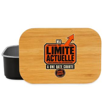 Ma limite actuelle expire bientôt - Boîte à goûter - noir - Devant