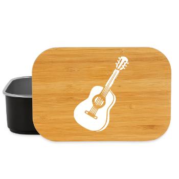 Guitar Music Gift Musician Guitarist - Lunch Box - black - Front