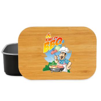 king of barbeque - Lunch Box - Schwarz - Vorne
