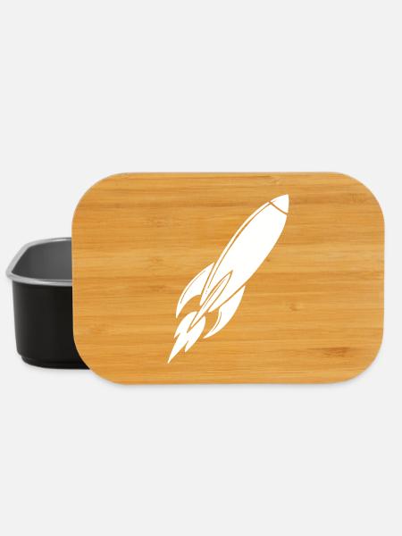 Rakete - Lunch Box - Schwarz
