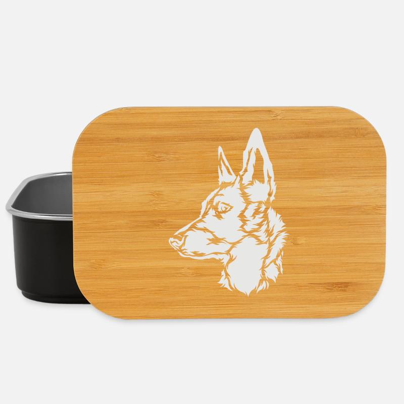 Malinois , Belgischer Schäferhund Holland Herder - Lunch Box - Schwarz