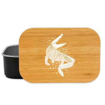 crocodile - Lunch Box - black - Front