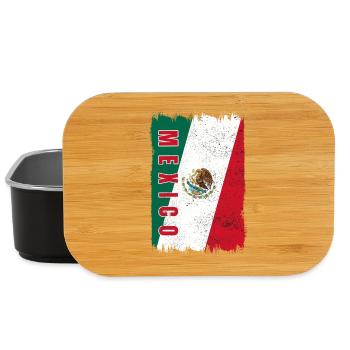 Mexico flag - Lunch Box - black - Front