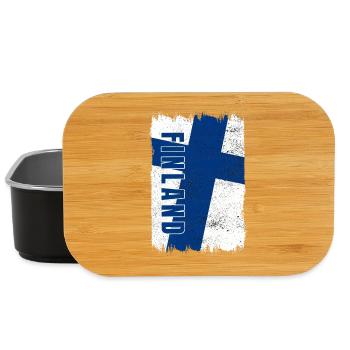 Drapeau de la Finlande - Boîte à goûter - noir - Devant