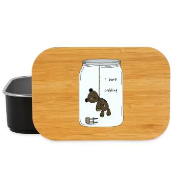 I hate cuddlIng - Lunch Box - Schwarz - Vorne