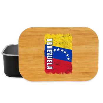 Venezuela vintage flag - Lunch Box - black - Front
