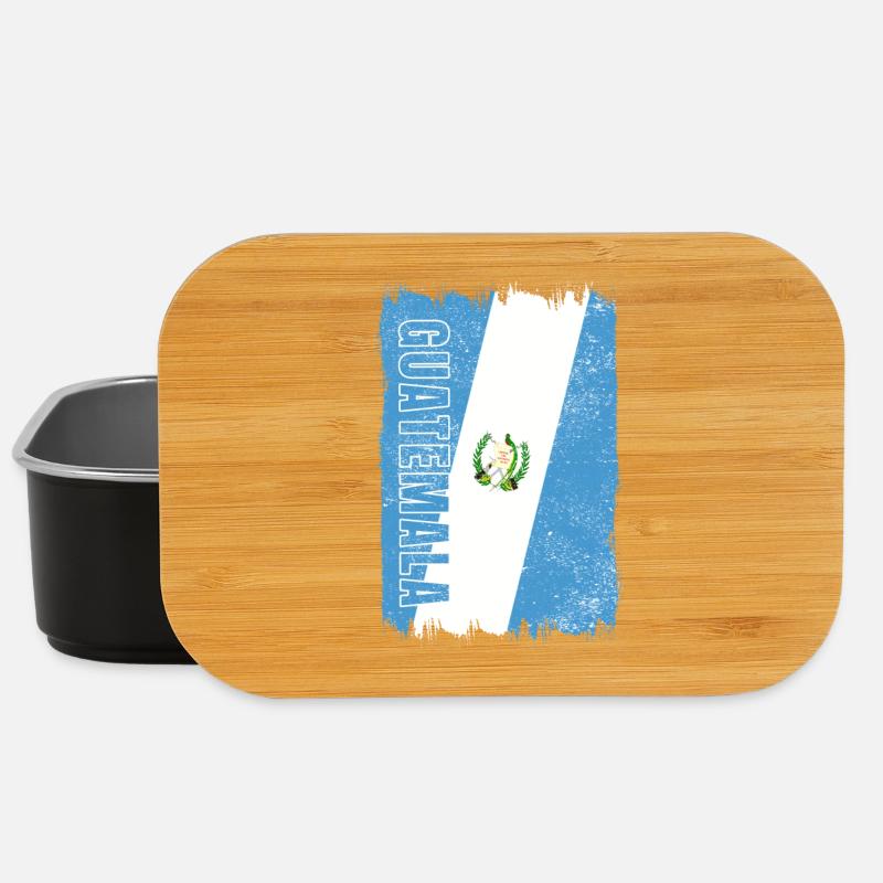 Guatemala Vintage Flagge - Lunch Box - Schwarz