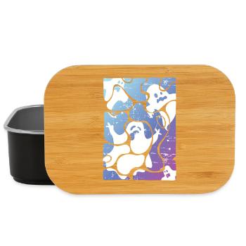 halloween ghosts - Lunch Box - black - Front