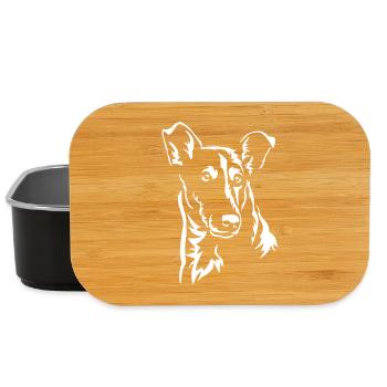 Collie Kopf "Black Edition" - Lunch Box - Schwarz - Vorne