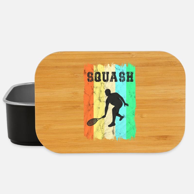 Squash Sport Design - Lunch Box - black