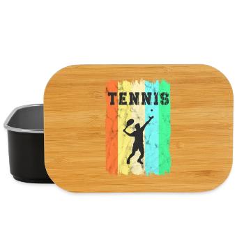 Tennis Vintage Design - Lunch Box - Schwarz - Vorne