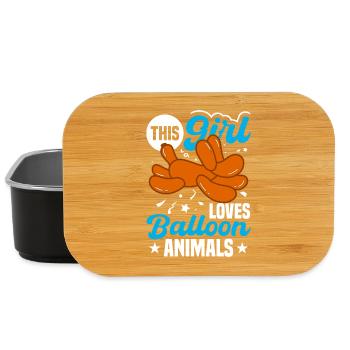 Balloon Twisting Design - Lunch Box - black - Front