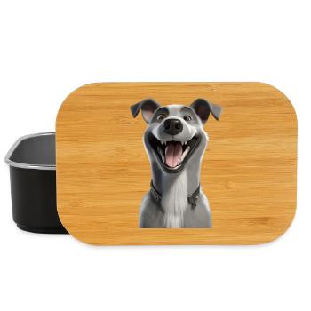 Maskottchen des Grinsenden Windhundes - Lunch Box - Schwarz - Vorne