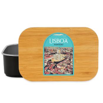 Pantheon District of Lisbon, Portugal - Lunch Box - black - Front