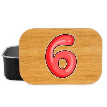 Number 6 Number - Lunch Box - black - Front