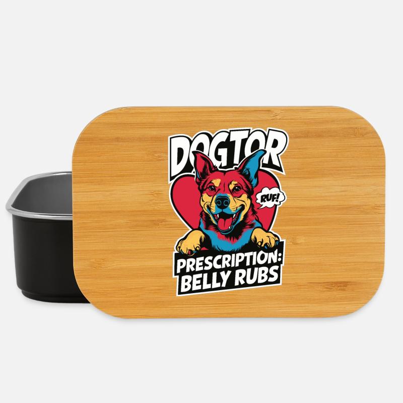 Prescription Pop Art Dogtor : Belly Crawl ! - Boîte à goûter - noir