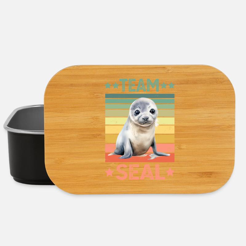 Robbe Seehund - Lunch Box - Schwarz
